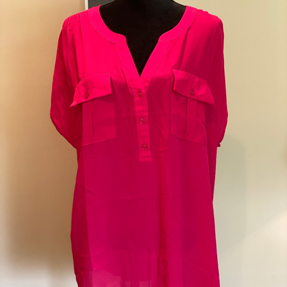 INC Woman 2X Plus Size Utility Blouse